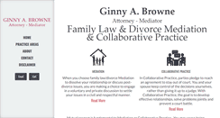 Desktop Screenshot of ginnybrownelaw.com