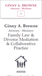 Mobile Screenshot of ginnybrownelaw.com