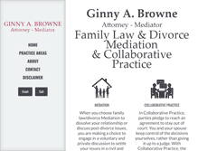 Tablet Screenshot of ginnybrownelaw.com